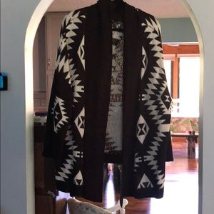 3x Aztec print cardigan